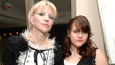 PHOTO: Courtney Love and Frances Bean Cobain at Paris Hilton Birthday Dinner on February 25, 2007 at The Prime Grill Beverly Hills in this file photo.