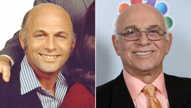 PHOTO: Gavin McLeod, as Murray Slaughter in a publicity portrait for the CBS situation comedy 'Mary Tyler Moore' show California, 1971; Gavin MacLeod attends Betty White's 90th Birthday in Los Angeles, January 8, 2012.