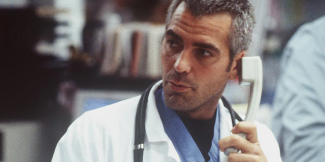 PHOTO: Goerge Clooney stars on "ER" in the episode "Stuck on You" on Sept. 21, 1998.