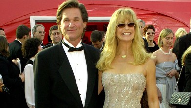 PHOTO: Goldie Hawn and Kurt Russell arriving for the 73rd Academy Awards on March 25, 2001.