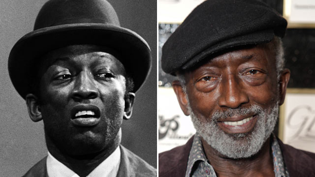 PHOTO: Garrett Morris as passerby during Weekend Update on Saturday Night Live, January 24, 1976. | Morris attends an Oscars 2012 event at the W, February 25, 2012 in Hollywood, Calif.