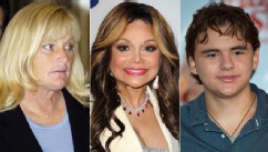 PHOTO: Debbie Rowe, left, in an APril 28, 2005 file phto, La Toya Jackson, center, at the Hyatt Regency Century Plaza on May 3, 2013 in Century City, California, and right, Prince Michael Jackson I attends the press conference on August 29, 2012 in Gary, 