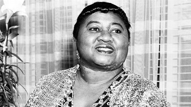 PHOTO: Actress Hattie McDaniel poses with her Academy Award of Merit for Outstanding Achievement in this undated 1945 file photo.