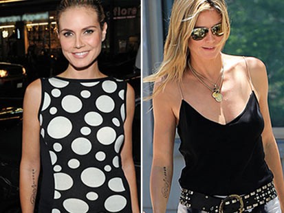 Heidi Klum Removing 'Seal' Tattoo