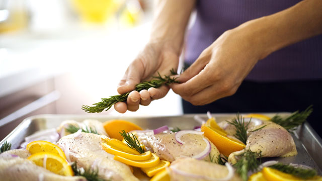 PHOTO: Adding herbs and spices to a dish adds flavor without sacrificing fat.