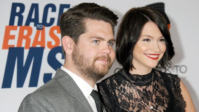 PHOTO: Jack Osbourne and Lisa Stelly arrive at the 19th Annual Race To Erase MS Event at the Hyatt Regency Century Plaza, May 18, 2012 in Century City, Calif.