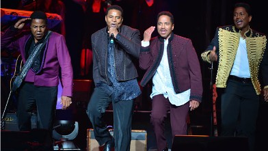 PHOTO: Tito Jackson, Jackie Jackson, Marlon Jackson and Jermaine Jackson of The Jackson Family perform their Unity Tour opener at the Casino Rama on June 20, 2012 in Orillia, Canada.