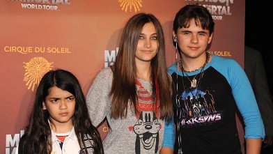 PHOTO: Blanket Jackson, Paris Jackson and Prince Jackson attend Cirque Du Soleil's Michael Jackson "The Immortal" World Tour Opening Night at Staples Center on January 27, 2012 in Los Angeles, California.