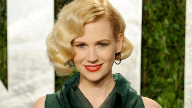 PHOTO: January Jones arrives at the 2012 Vanity Fair Oscar Party hosted by Graydon Carter at Sunset Tower in this Feb. 26, 2012 file photo in West Hollywood, Cali.
