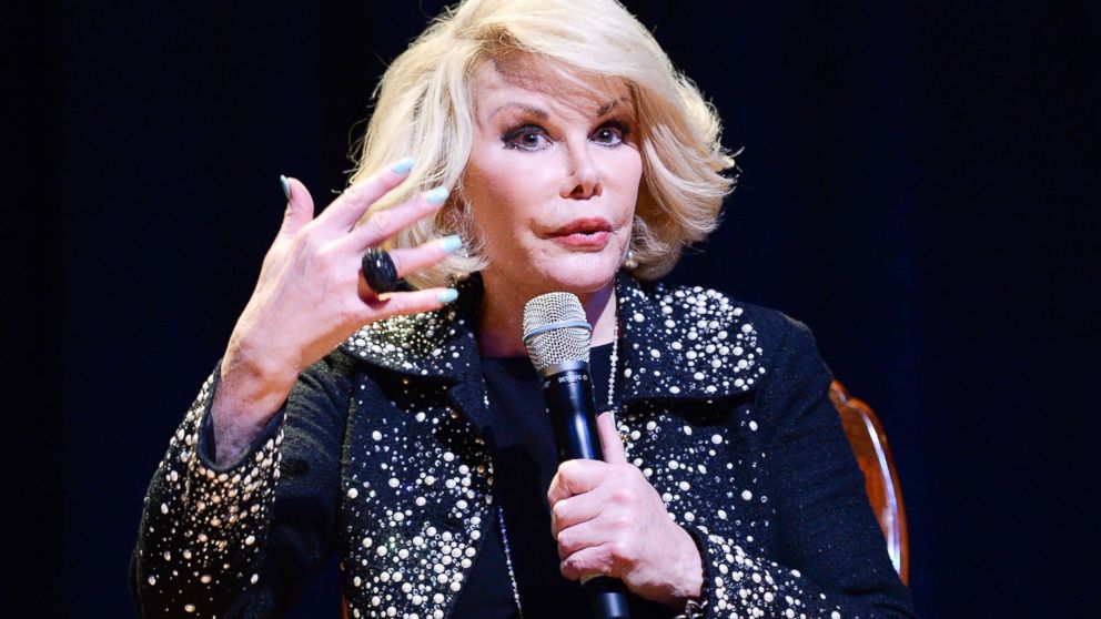PHOTO: TV personality Joan Rivers performs onstage at An Evening With Joan Rivers at American Jewish University on June 20, 2013 in Los Angeles.