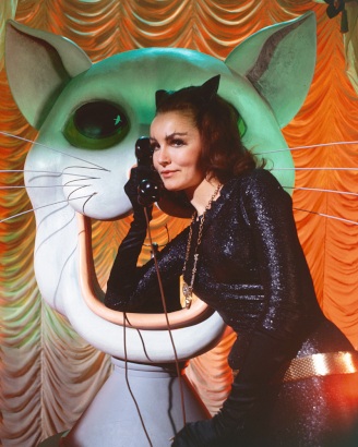 Actress Julie Newmar shown in this 1966 publicity photo played Catwoman on 