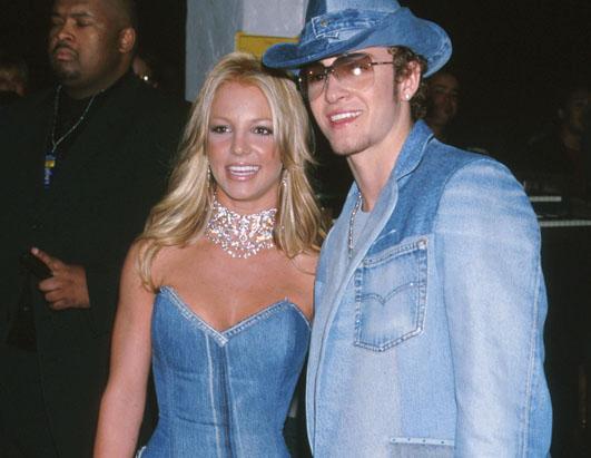 Britney Spears & Justin Timberlake of NSYNC at the Shrine Auditorium in Los Angeles, CA.