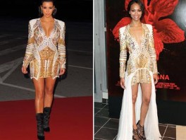 Fashion Battle: Kardashian vs. Saldana