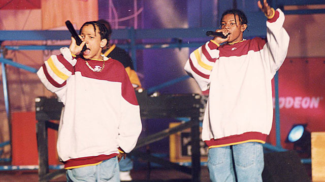 PHOTO: Kris Kross performs during the 1993 Kids Choice Awards in Los Angeles, Calif.