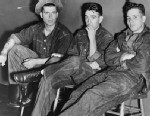 A group of American teenagers wearing denim, circa 1955.