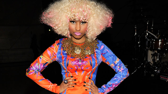 PHOTO: Singer Nicki Minaj poses during "VH1 Divas Salute the Troops" presented by the USO at the MCAS Miramar on December 3, 2010 in Miramar, California.