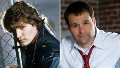 PHOTO: Peter DeLuise, left, poses for a publicity portrait from the television series '21 Jump Street', 1987. DeLuise currently stars in the movie, "Wait for the Rain" from 58 Entertainment, right.