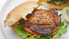 PHOTO: Portobello mushroom burger