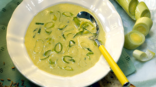 PHOTO: Potato leek soup is shown here.
