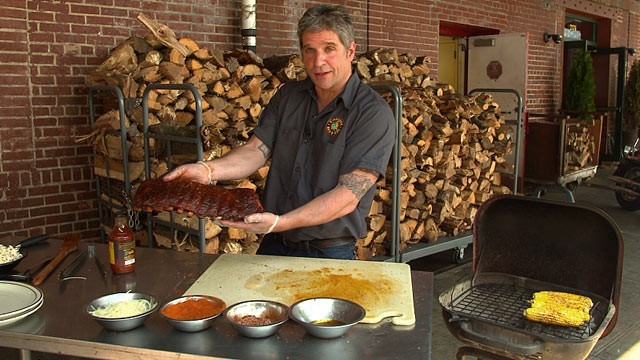 PHOTO: Chef John Stage of Dinosaur Bar-B-Que in New York shares his recipe for ribs.