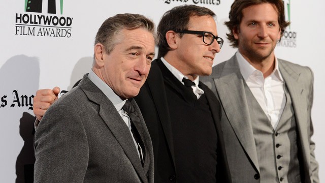 PHOTO: Robert De Niro, David O. Russell and Bradley Cooper