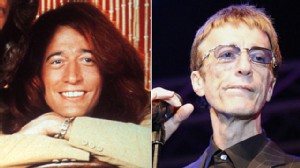 PHOTO: Portrait of Robin Gibb, left, and Gibb performing live during a concert at the Stadtwerkefestival, July 3, 2011 in Potsdam, Germany.