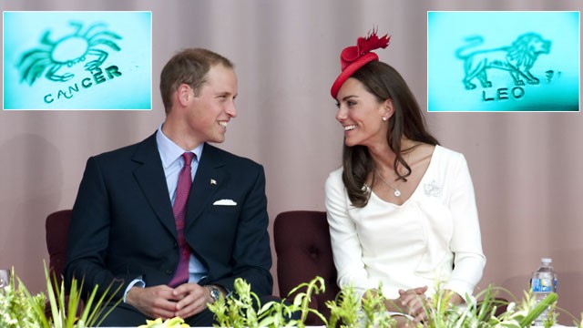 PHOTO: Prince William and Kate Middletons royal baby, due sometime around mid-July, will likely be a Cancer.