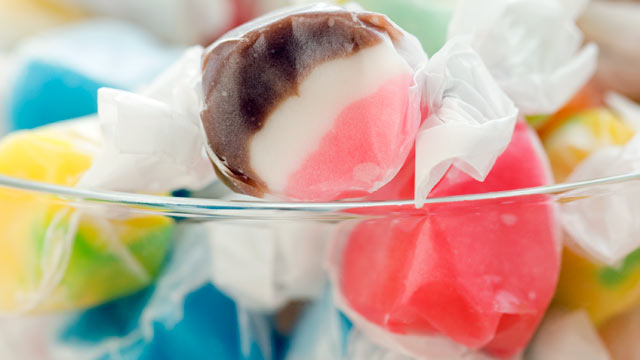 PHOTO: Homemade saltwater taffy is shown here.