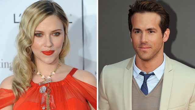PHOTO: Scarlett Johansson at the Los Angeles premiere of Vicky Cristina Barcelona at the Mann Village Theatre in Los Angeles, CA, Aug. 4, 2008. | Ryan Reynolds arriving for the premiere of The Proposal in Hollywood, CA, June 1, 2009.