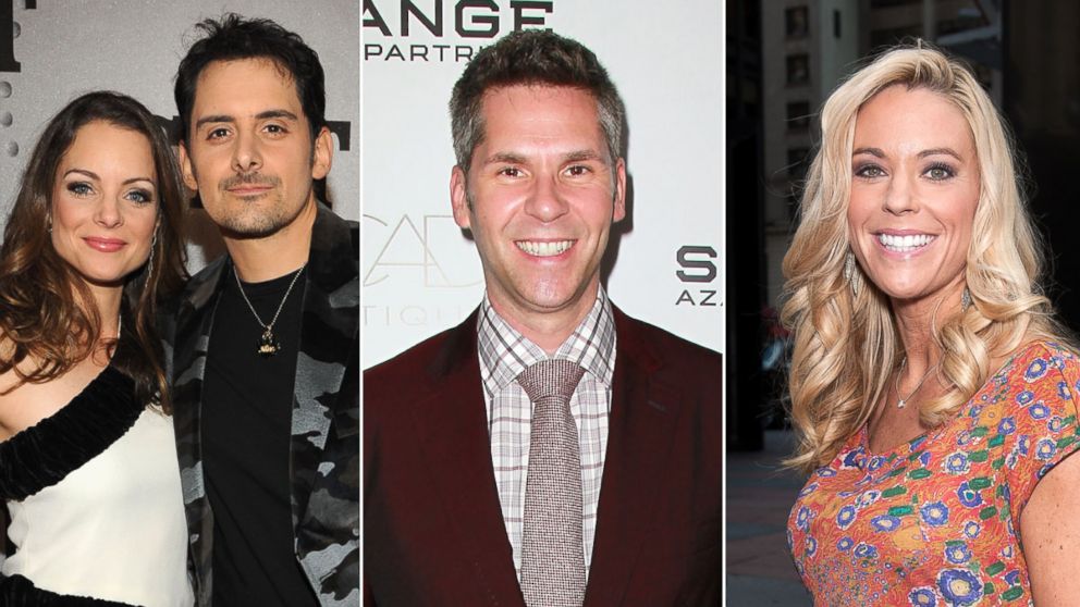 PHOTO: Left, Brad Paisley and his wife Kimberly Williams-Paisley, center, John Henson and right, Kate Gosselin.
