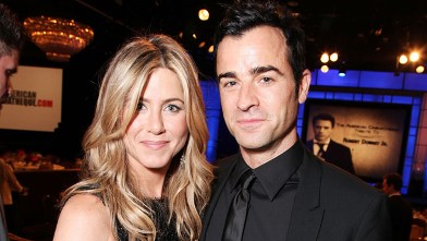 PHOTO: Jennifer Aniston and Justin Theroux at American Cinematheque's 2011 Award Show Honoring Robert Downey Jr. at The Beverly Hilton Hotel on Oct. 14, 2011 in Beverly Hills, Cali.