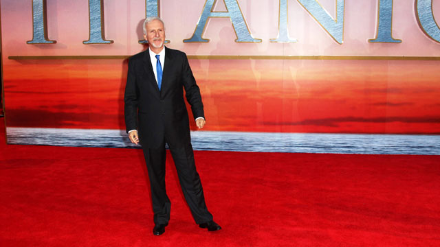 PHOTO: James Cameron attends the world premiere of Titanic 3D at The Royal Albert Hall, March 27, 2012 in London, England.