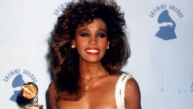 Singer Whitney Houston attends the 28th Annual Grammy Awards on Feb. 25, 1986 at Shrine Auditorium in Los Angeles, California.