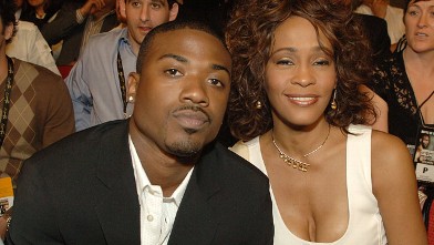 Singers Ray-J and Whitney Houston attend the Hopkins vs. Calzaghe 