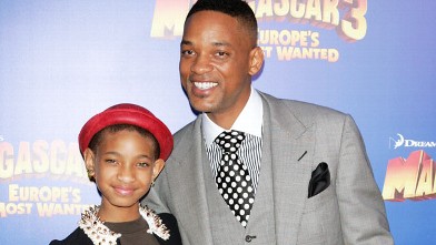 PHOTO: Will Smith and his daughter Willow attend the "Madagascar 3" premiere at the Ziegfeld Theater on June 7, 2012 in New York City.