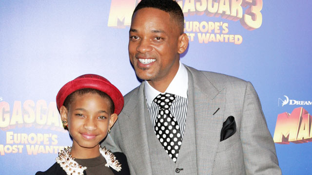 PHOTO: Will Smith and his daughter Willow attend the "Madagascar 3" premiere at the Ziegfeld Theater on June 7, 2012 in New York City.
