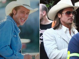 Photos: Brad Pitt Goes Old School