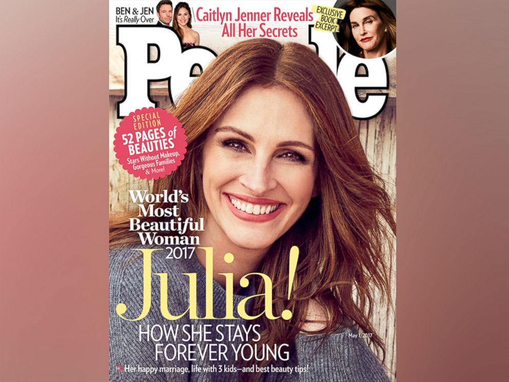 PHOTO: Julia Roberts is People magazines Most Beautiful woman of 2017.