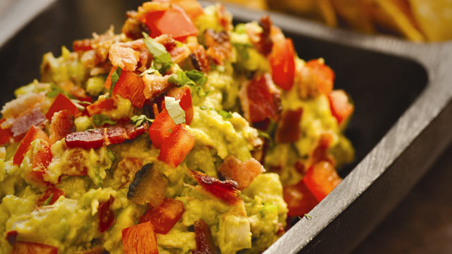 PHOTO: Rick Bayless' bacon and tomato guacamole.