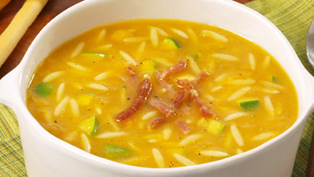 PHOTO: Barilla's orzo butternut squash soup is shown here.