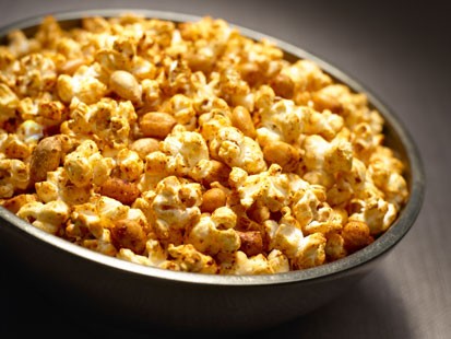 PHOTO: Chili Parmesan and Peanut Popcorn, inspired by "Moneyball" and created by Katie Lee on behalf of I Cant Believe Its Not Butter!