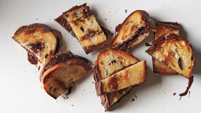 PHOTO: Chef Alice Medrichs grilled chocolate sandwiches are shown here.