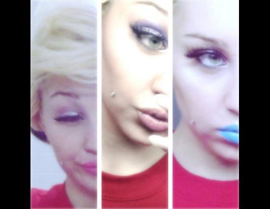 Bynes With Blue Lips