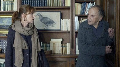 PHOTO: Screen still of Isabelle Huppert and Jean-Louis Trintignant in "Amour."