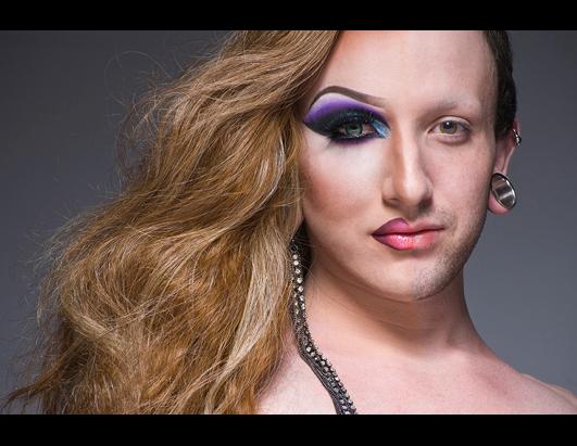 Portraits of Drag Queens in Half Drag