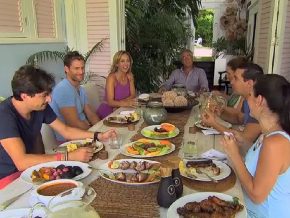 PHOTO: A sneak peek at The Bachelor, where Clare meets Juan Pablos family.