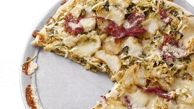 PHOTO: Corned Beef and Cabbage Pizza.
