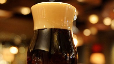 PHOTO: The black velvet beer cocktail is shown here.
