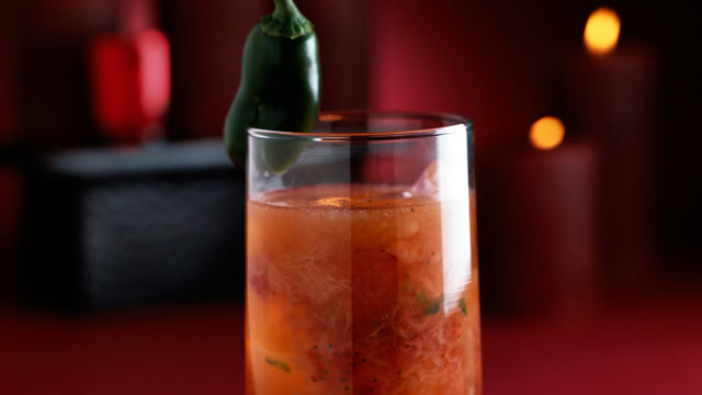 PHOTO: The blood orange jalapeno margarita is shown here.