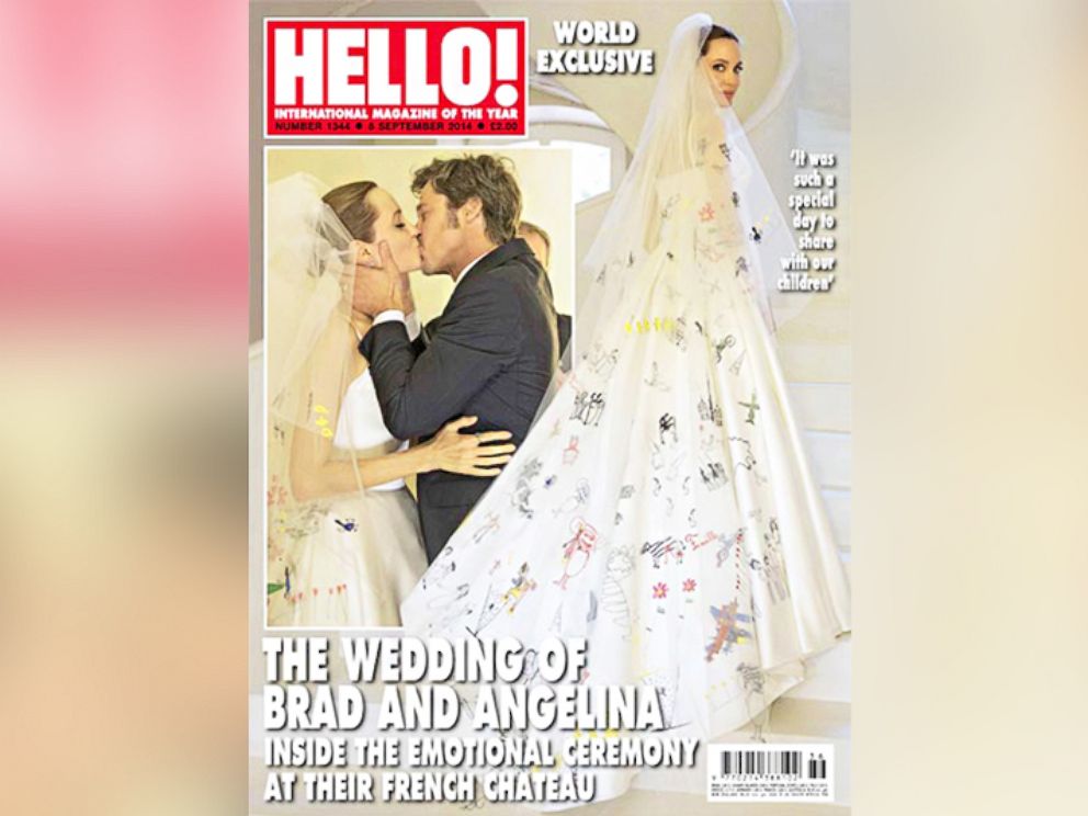 PHOTO: Brad Pitt and Angelina Jolie are pictured on the Sept. 2, 2014 cover of HELLO! magazine.